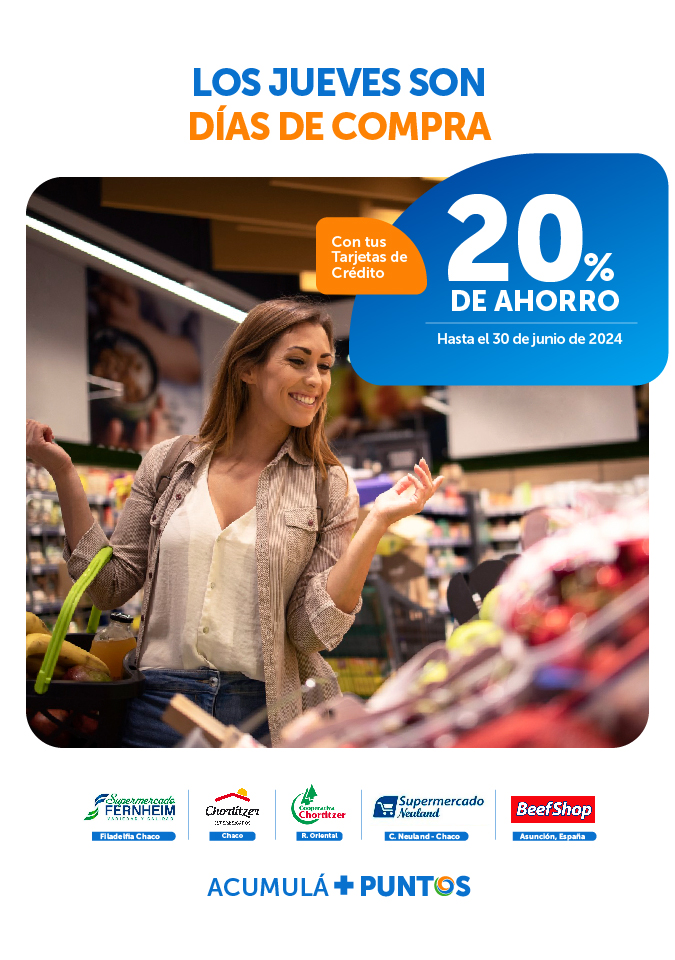 Promoción Supermercados 20% de ahorro