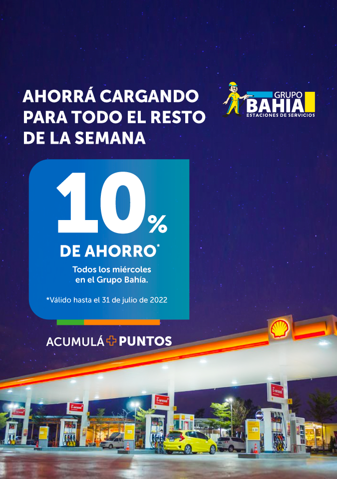 Beneficio Estaciones de Servicio SHELL del Grupo Bahia