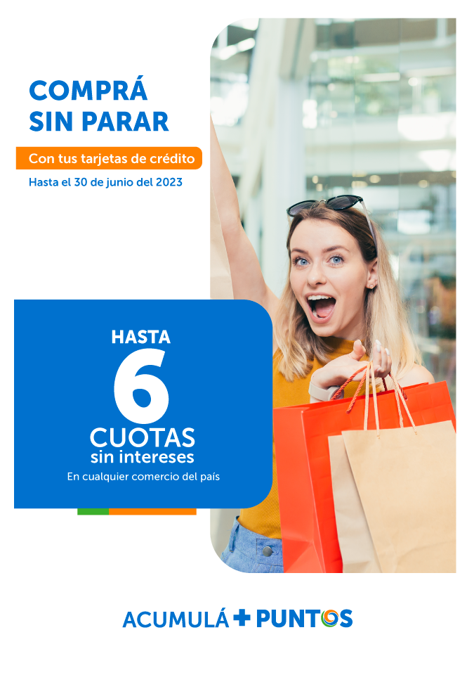 Promoción 6 cuotas sin intereses